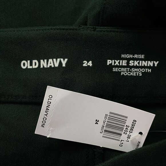 New Old Navy High-Waisted Pixie Skinny Pants Women's Plus Size 24 - Picture 3 of 8